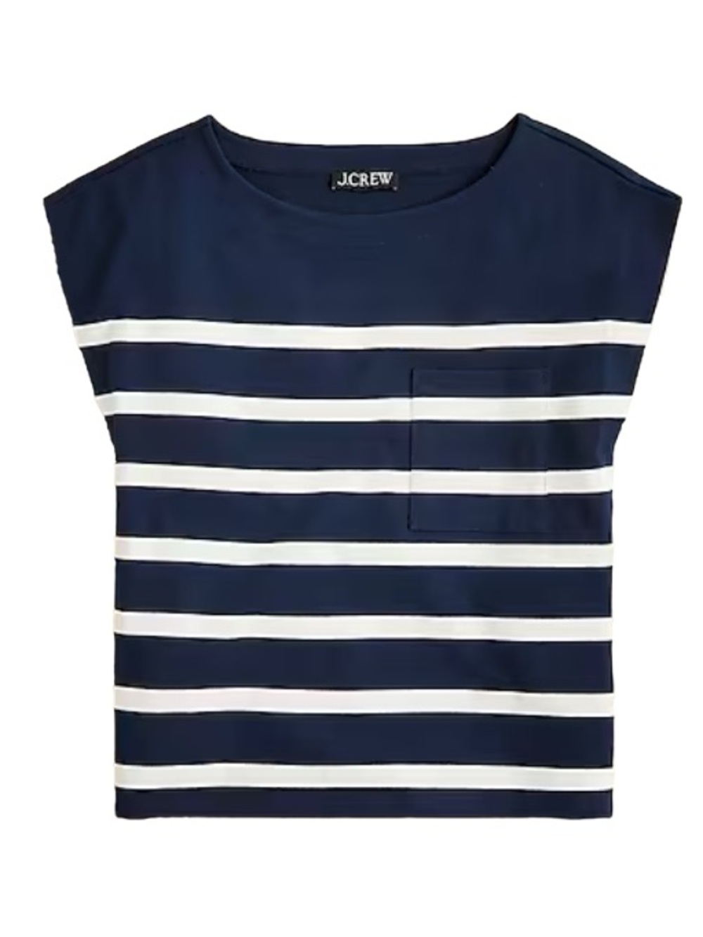 J. Crew | Mariner Jersey Boatneck Muscle T-Shirt in Stripe